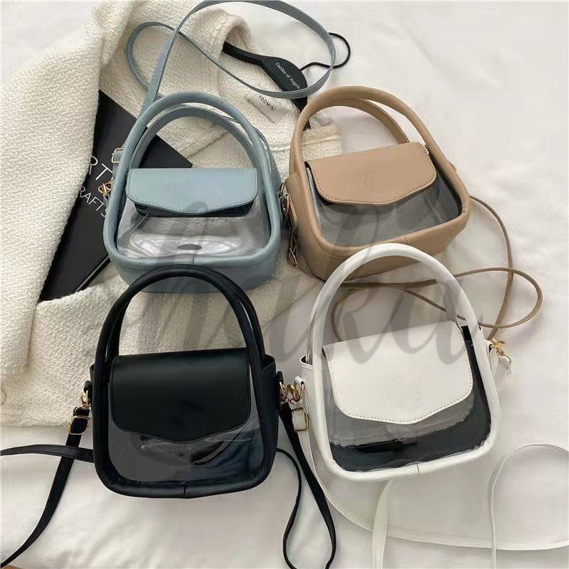 ROSY / TAS SELEMPANG MIKA / TAS SELEMPANG WANITA KOREA TRANSPARAN DC
