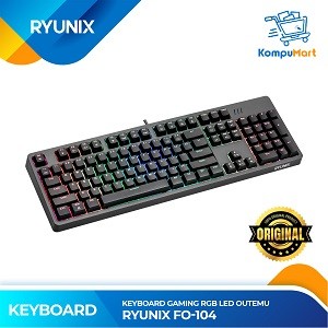 Sades Ryunix FO104 Keyboard Gaming Mechanical Fullsize RGB Outemu Switches