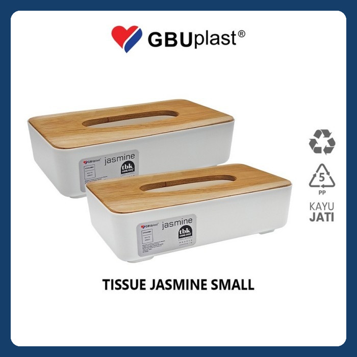 GBU PLAST - Tempat Tissue Jasmine M & L tempat tisu tutup kayu jati asli