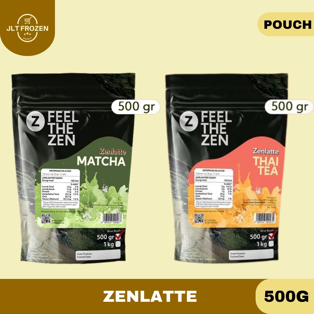 

Zenlatte Minuman Serbuk Instan Rasa Thai Tea / Matcha / 500g