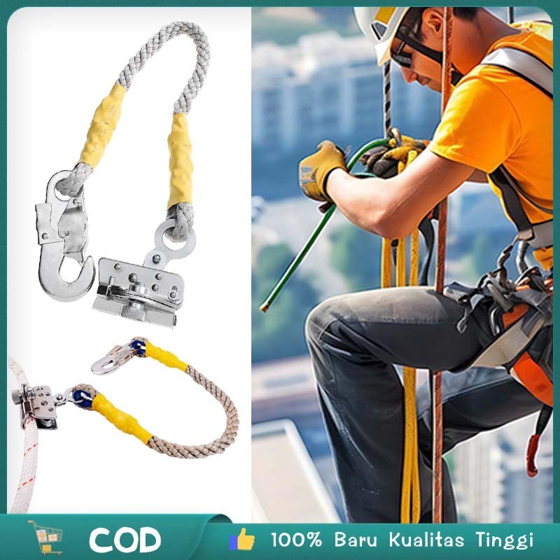 Rope Grab Climbing Tali Panjat Tiang Listrik Positioning Lanyard Rope Grab Fall Arrester