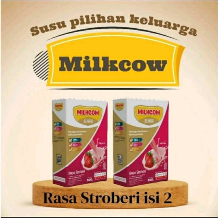

Paket 2 Box Milkcow dan Boostmilk Rasa Stroberi kemasan 500gr susu sapi untuk gemuk dan tinggi badan