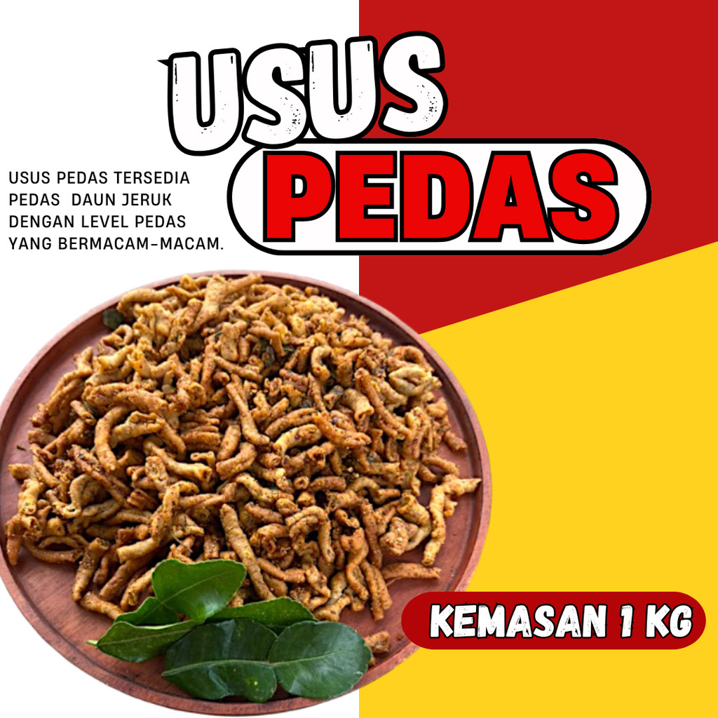 

1kg keripik usus ayam pedas daun jeruk