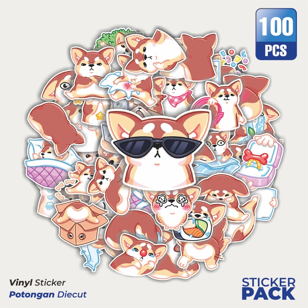 

Stiker Vinyl Stiker Funny Character Baton The Good Dog Waterproof Aesthetic- Untuk Laptop, Motor, dan Helm - Paper Stationery Pack