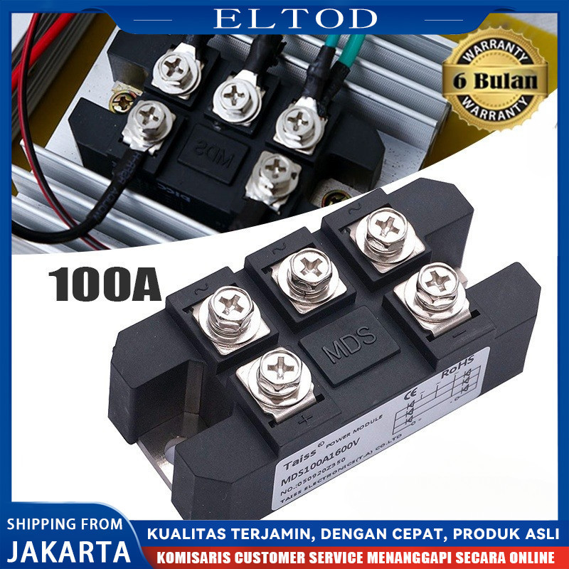 Dioda MDS 100A 1200V Diode Module Bridge 3 Phase Dioda Rectifier 3 Phase Dioda Bridge