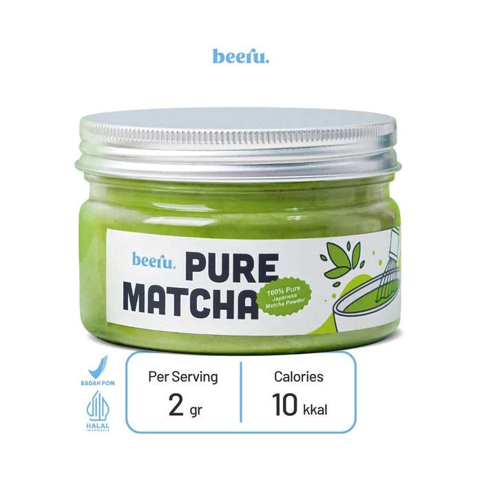 

[ READY STOCK ] Beeru - Pure Matcha Powder - 50gr / 100gr - Bubuk Matcha Premium Japan