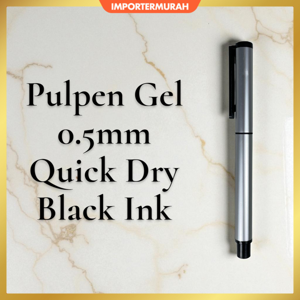 Kaco Pena Pulpen Gel 0.5mm TUBE Roller Quick Dry Black Ink 1 PCS - K80