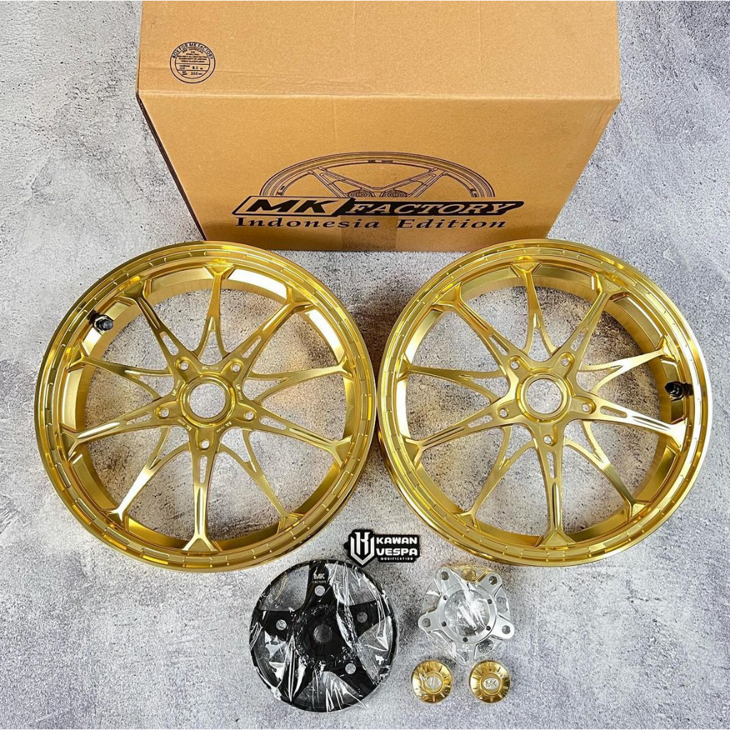 Velg MK Factory Mk10 Gold vespa Sprint primavera LX S GTS