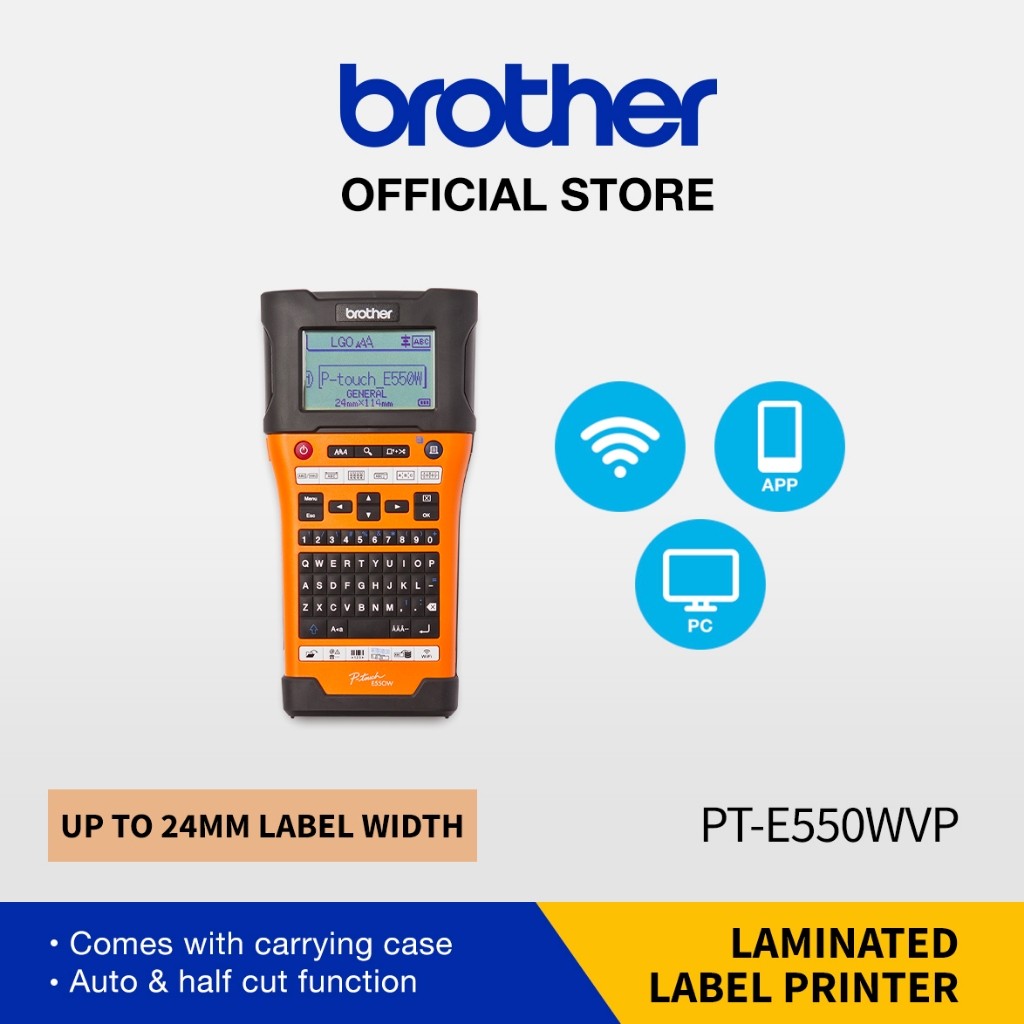 Printer Label Brother P-Touch PT-E550W - Original Resmi
