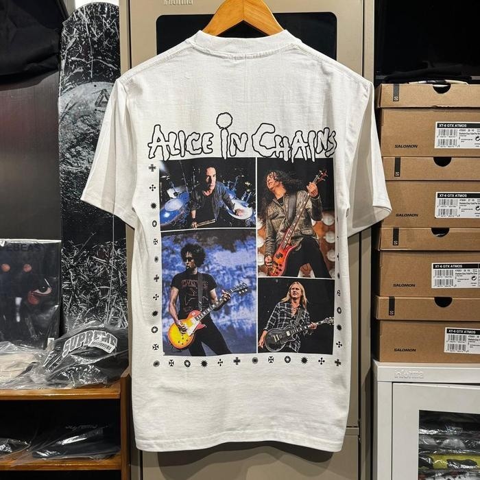 HOT ALICE IN CHAINS - DIRT SUN TSHIRT WHITE - M