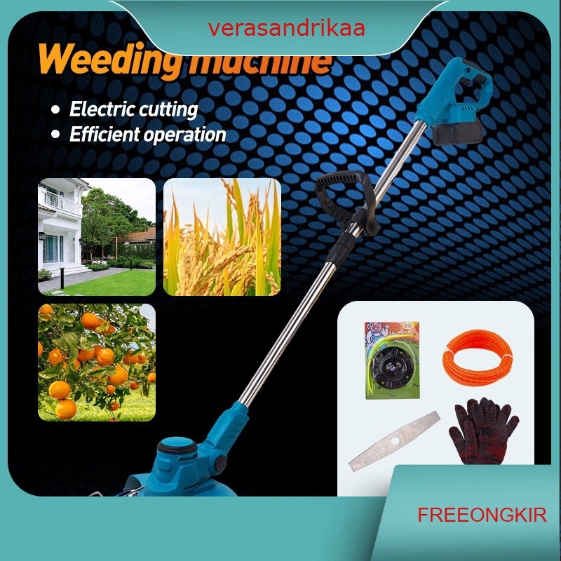 Mesin Potong Rumput 588VF Batrai Mesin Pemotong Rumput Mesin Potong Rumput Listrik Tanpa Kabel