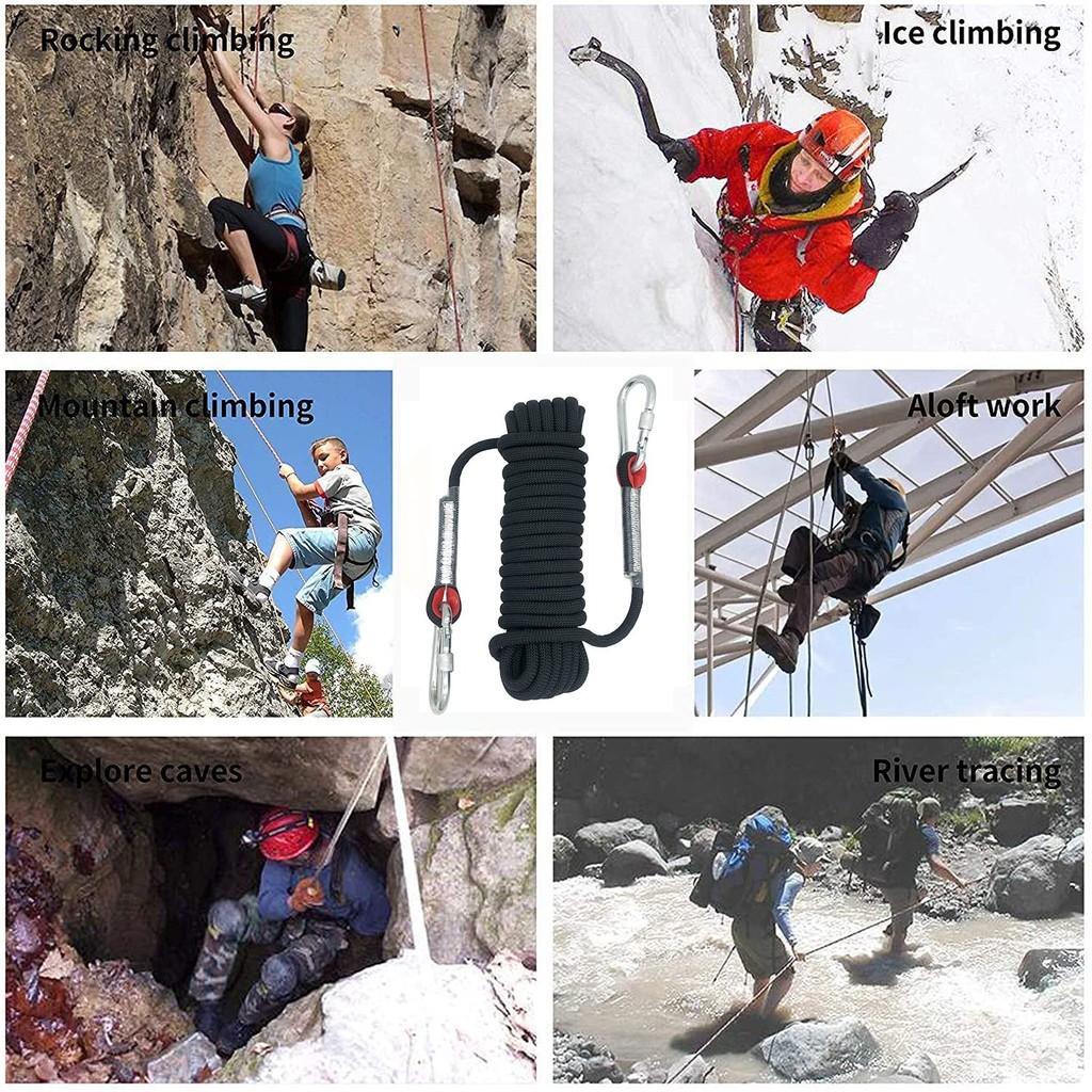 Tali Panjat Tebing Climbing Rope Outdoor Darurat 12mm 20M