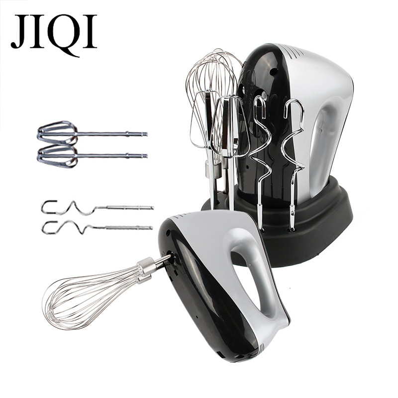 JIQI Automatic Multifunction Household Electric Dough Mixer Handheld Eggs Beater Blender Whisk Whipp