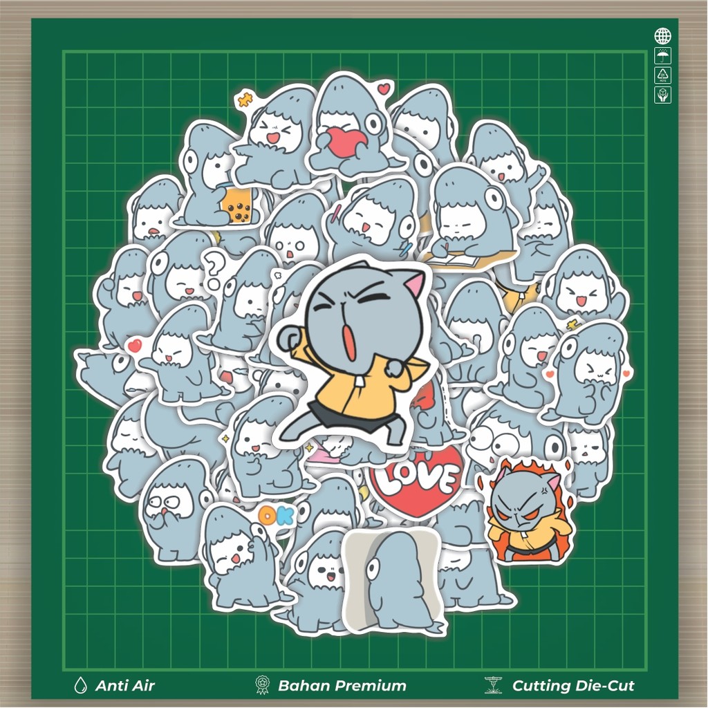 

HOT 50 PCS STIKER Stiker Megalodon Stiker Fashion Cars Decal Dingin Kartu Album Custom Vinyl Anti Air- Sticker Aesthetic Buku Journal Koper Casing HP Tablet Laptop Helm Motor Botol Minum