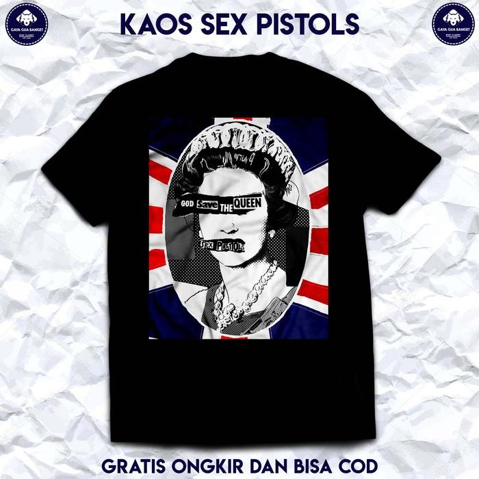 (COD) T Shirt Band Metal Sex Pistols. Kaos Band Sex Pistols Original. - SEX PISTOLS, S