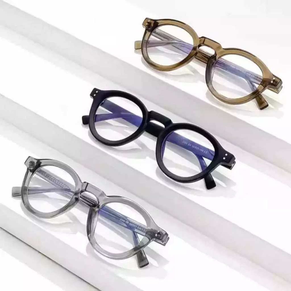 Stellar Frame Kacamata Tebal Bulat Minus Plus Anti Radiasi Photochromic  Frame Kacamata Skena Bold U