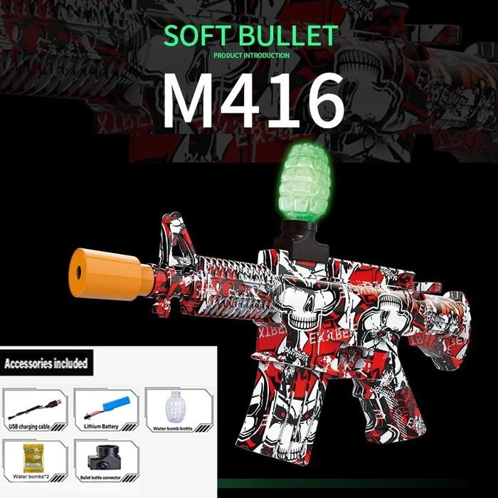 tergel Blaster Aank Mainan ter Gel AK Model Penembakan Blowback Model Hogel Luar Ruangan Hadiah Main