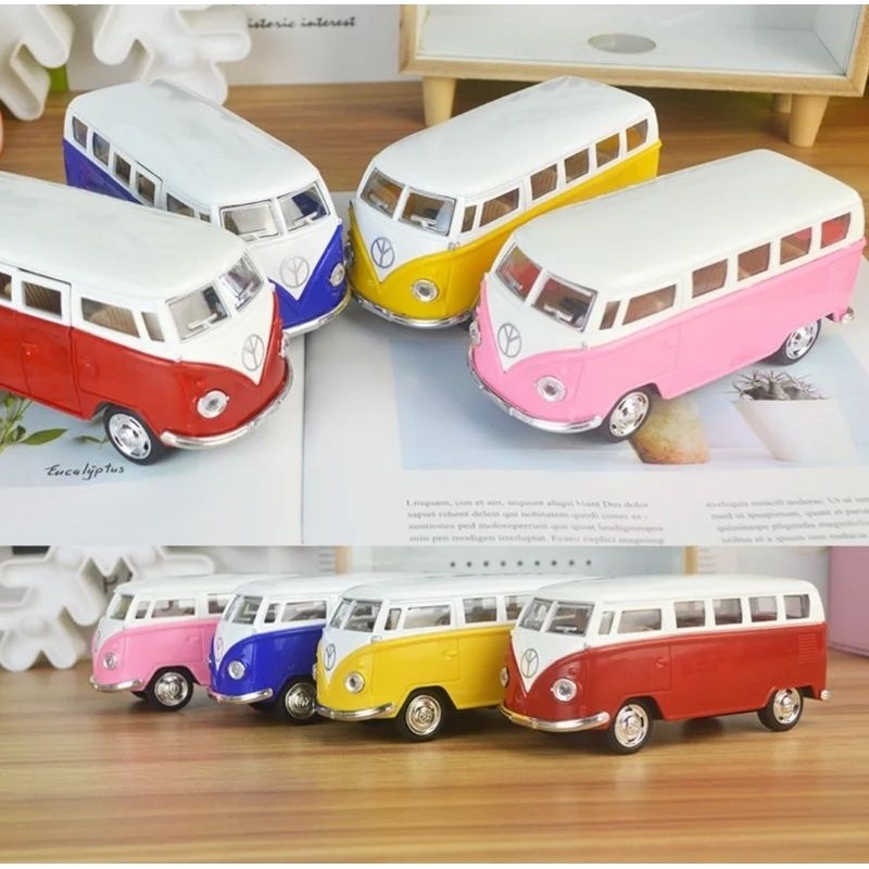 Diecast Mobil VW Combi Miniatur Mobil  Mainan Volkswagen Alloy Car