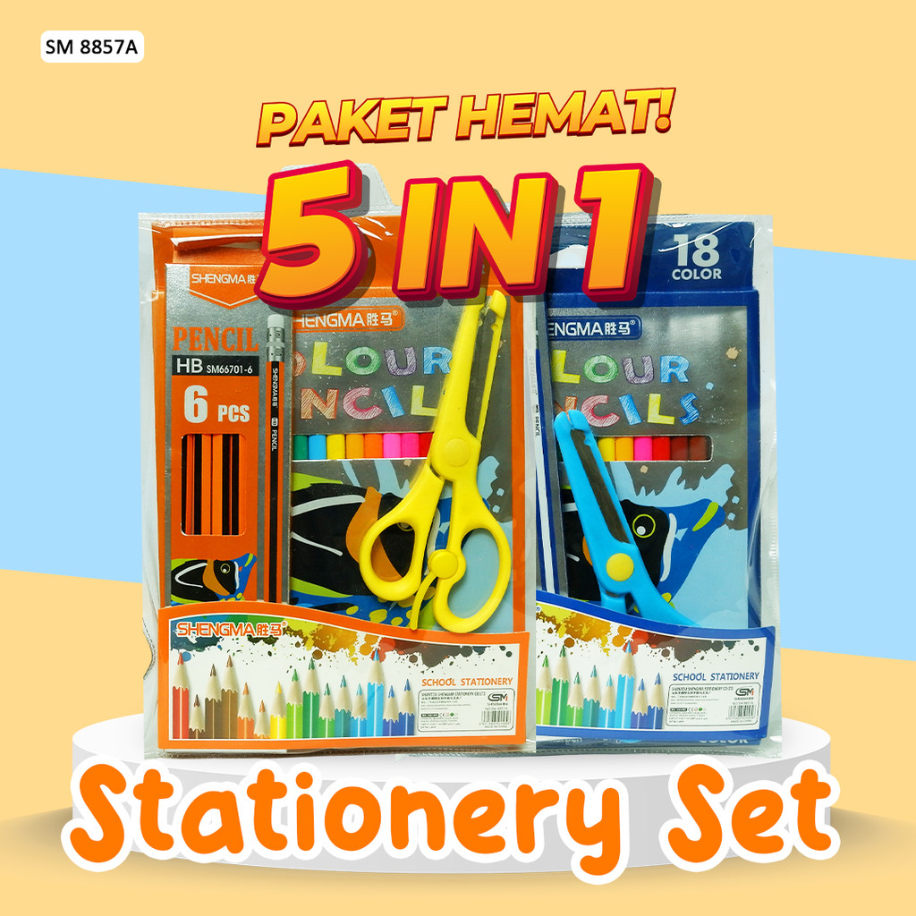 

Stationery Set / Kado Ulang Tahun / Souvenir Ulang Tahun Anak / Stationery Set SM8857A