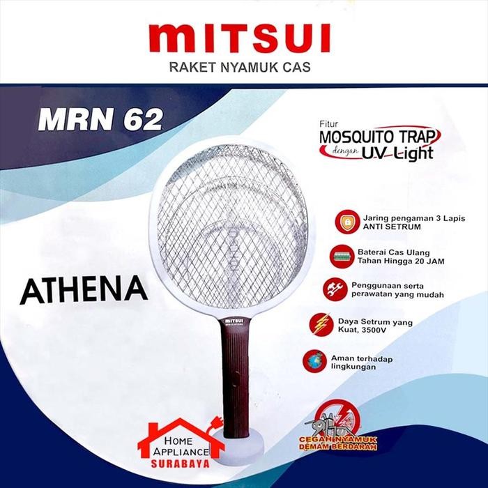 PROMO  MITSUI Raket Nyamuk Listrik Cas - Rechargeable MRN 61 Scorpion / 62 Athena / 63 Pegasus / 65 