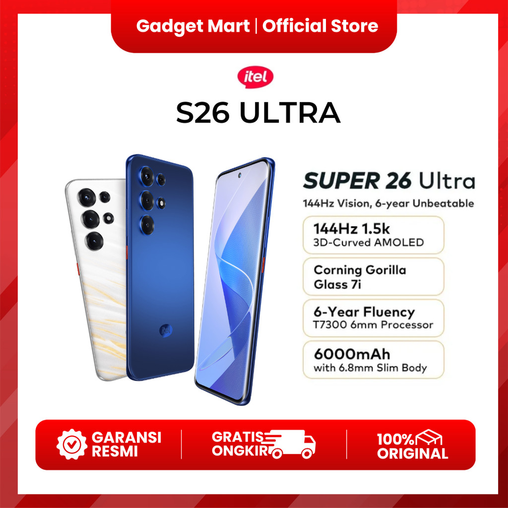 Itel S26 Ultra 8/256GB (DIY DISPLAY CASE)  - Garansi Resmi