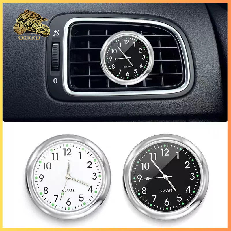 Luminous Jam Mobil Analog Dashboard Digital Jam Analog Dashboard Digital Jam Motor Auto Car Watch Da