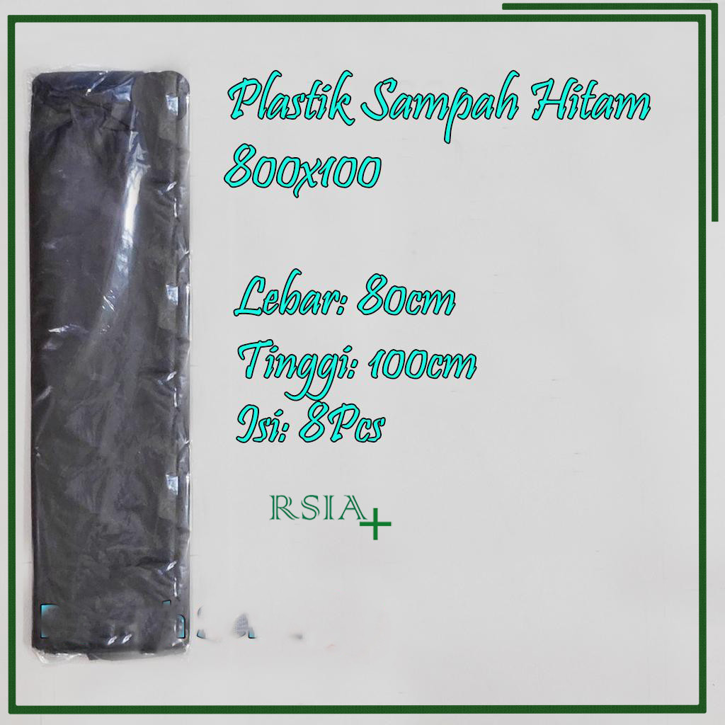 PLASTIK SAMPAH HITAM KANTONG SAMPAH HITAM 80x100 RSIA