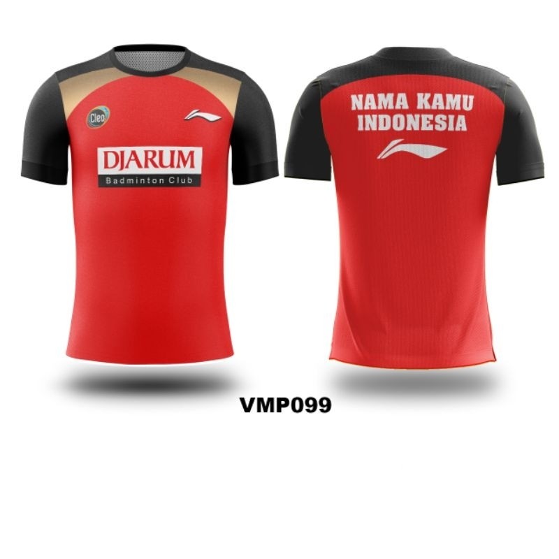 Kaos Jersey Badminton Bulutangkis PB DJARUM Custom Full Print VMP