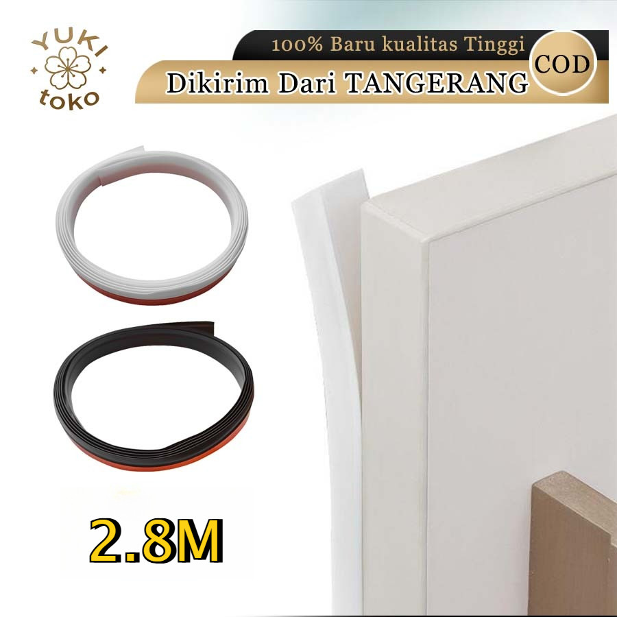 Strip Seal TPE Strip Seal Lemari Pintu Geser Lipat Anti Debu Cahaya Perekat Mudah Dipasang Cocok Lem
