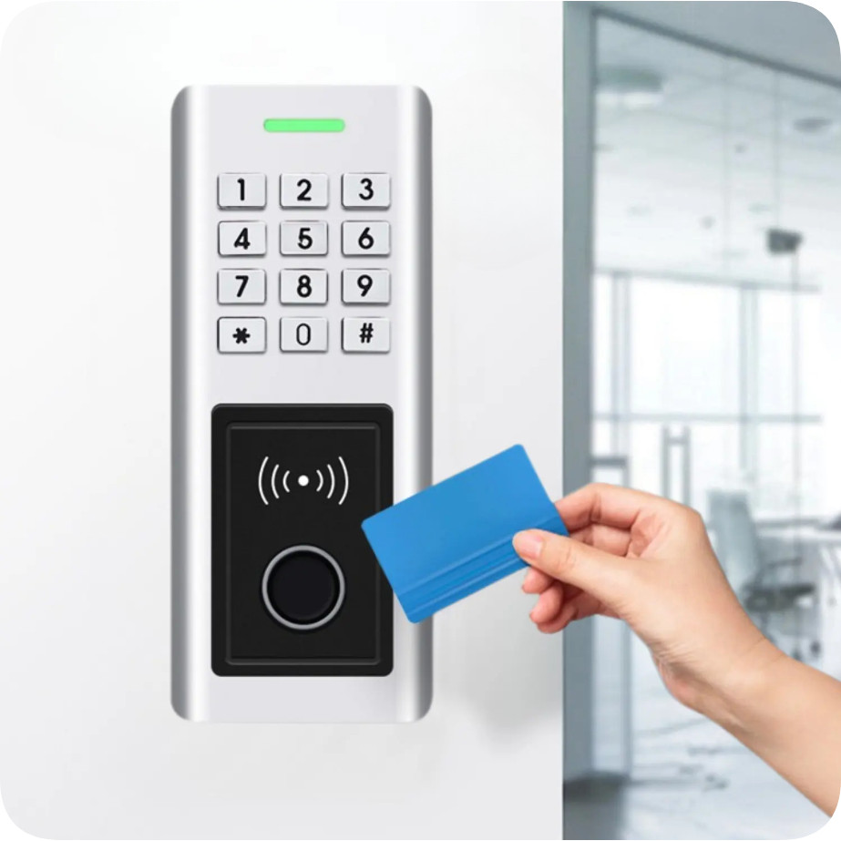 Tuya Wifi Boimetric Fingerprint Keypad Waterproof Access Control Keypad Reader Standalone RFID Acces