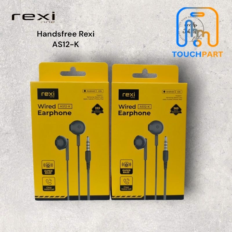 Handsfree Headset Rexi AS12-K Super Bass Headset Rexi Original