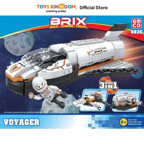 Toys Kingdom Emco Set Brix Voyager 3 In 1 8830 Toys Kids Toy Mainan Edukasi Anak Permainan Bongkah M