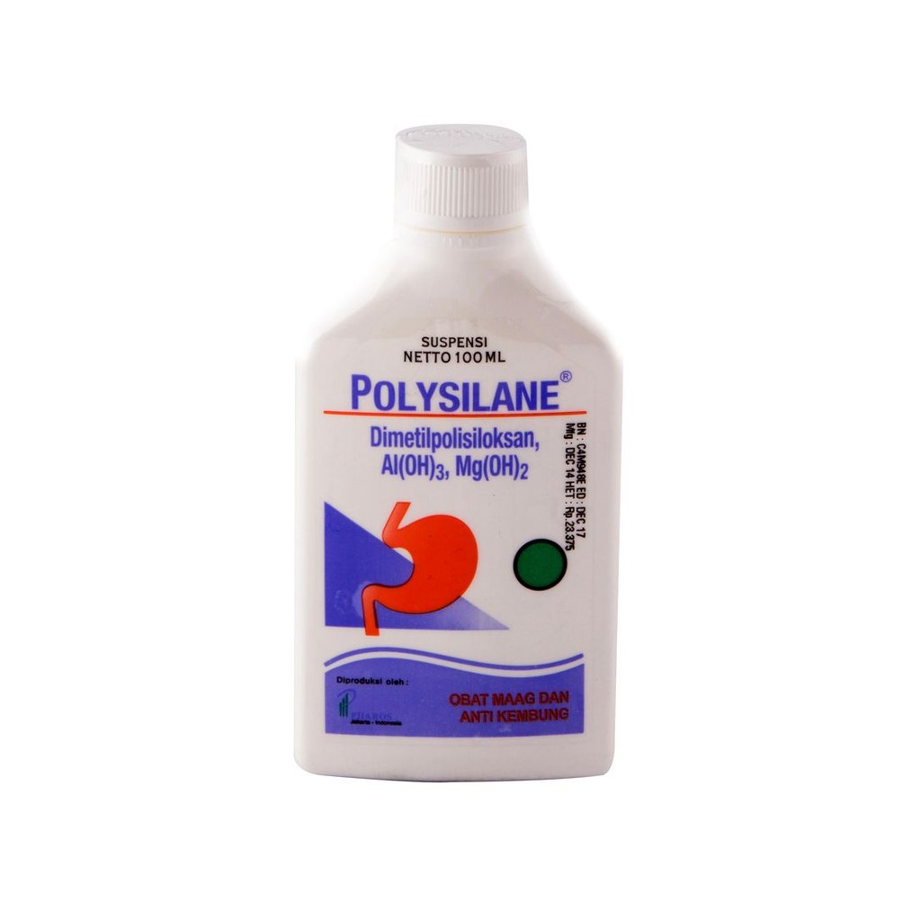 POLYSILANE SUSPENSI OBAT MAAG DAN KEMBUNG  100mL