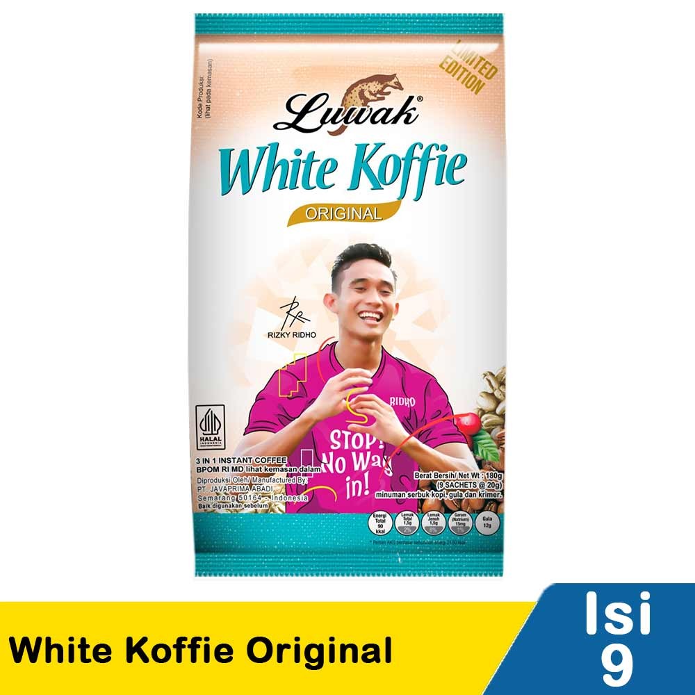 LUWAK WHITE KOFFIE ORIGINAL  9x20g