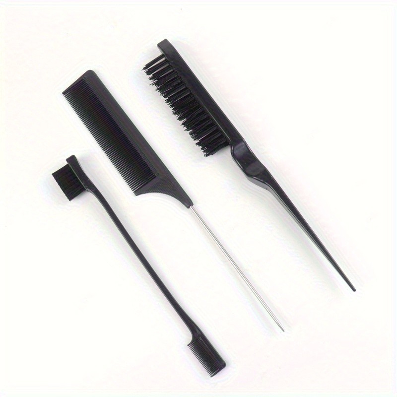 Hair Hair Brush Brush Brow Brush Set with Twin Ends Comb Triple Row Hair Brush Brush Edge Control Br