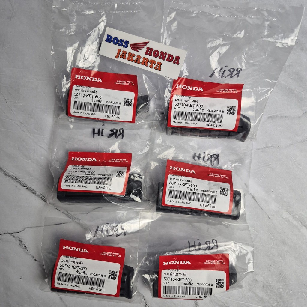 50710-KET-600 : KARET FOOTSTEP BELAKANG CBR 150 R OLD KARBU / RUBBER PILLION STEP CBR 150 R OLD CARB