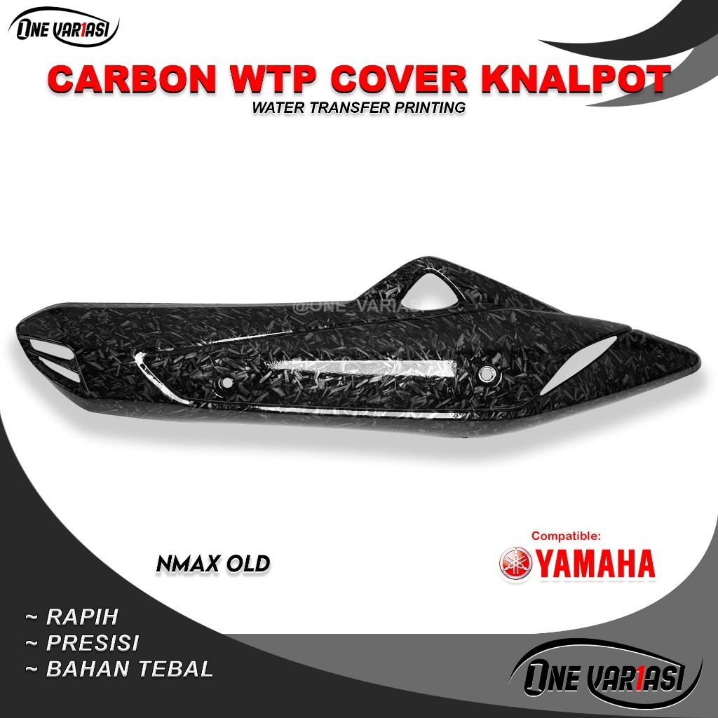 COVER KNALPOT CARBON FORGED NMAX OLD / TUTUP TAMENG PELINGDUNG KNALPOT NMAX OLD CARBON FORGED AESRAC