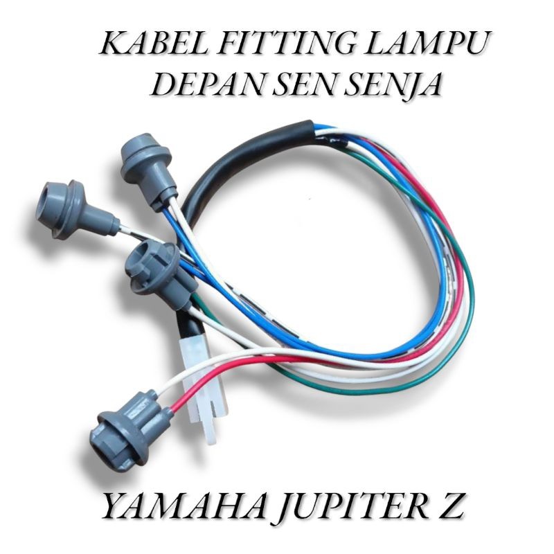Kabel Fitting Pitting Lampu Depan Sein Sen Senja Yamaha Jupiter Z Set Kabel Soket Fitting Ritting Se