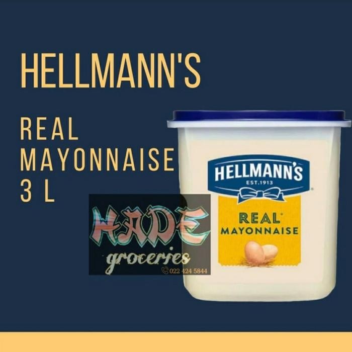 [  STECUU ] MAYONAISE HELLMANN'S 3LT REAL MAYO HELLMANS | BEST FOOD MAYONES