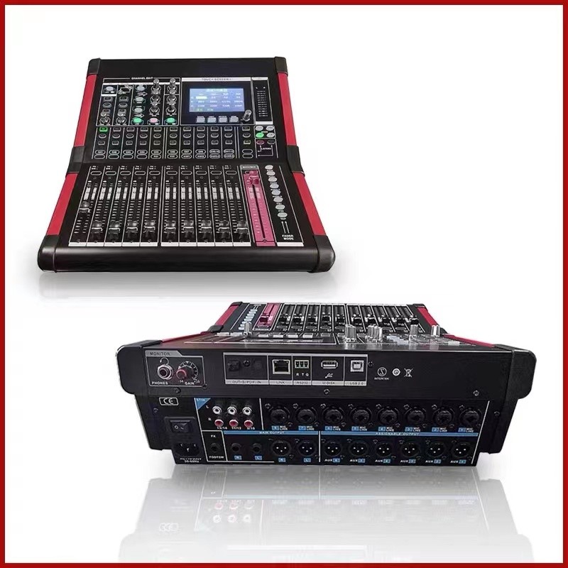 Paulkitson D16 Professional Digital Mixing 16 Channel Dj Equipment Mixer Dj Pro Audio Stage Digital 