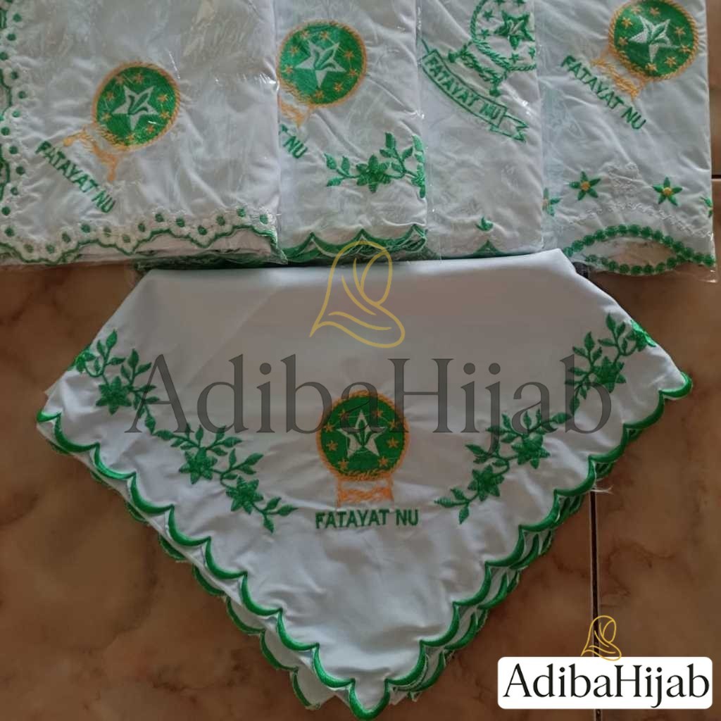 Jilbab Fatayat Bordir / Kerudung Fatayat NU Terlaris / Jilbab Muslimat / Hijab NU
