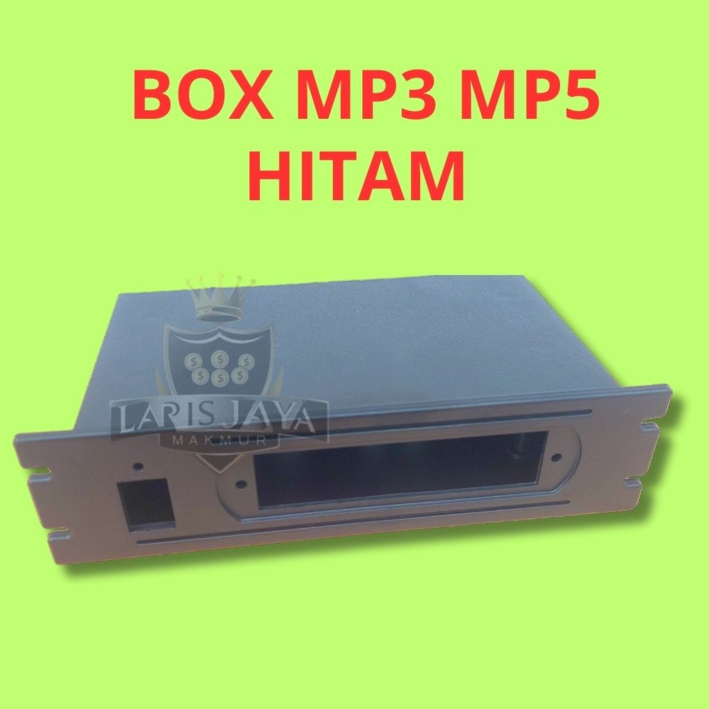 BOX MP3 Hitam - Housing Plastik Kokoh untuk Modul Player Musik Plus Aksesoris box + Modul MP3