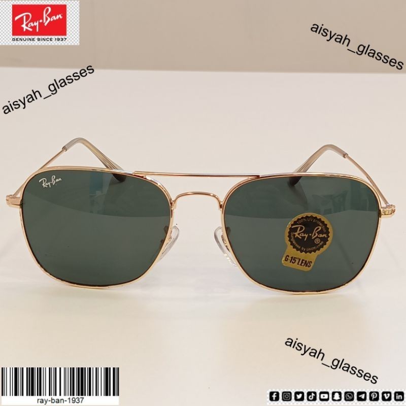 Kacamata Caravan Original BL Hitam RB3136 Lensa Kaca Hitam