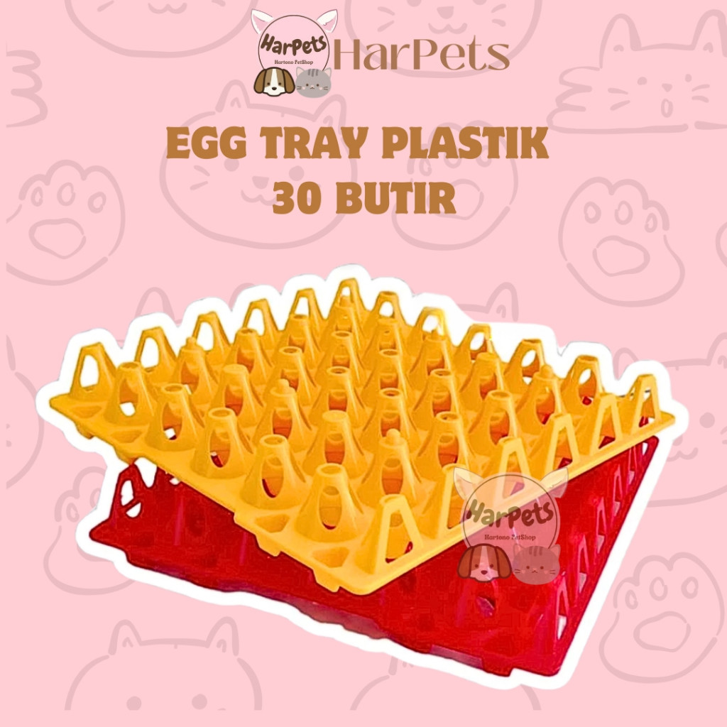 EGG TRAY PLASTIK 30 BUTIR MEDION - Tempat Tatakan Telur Ayam Bebek Plastik 30 Butir