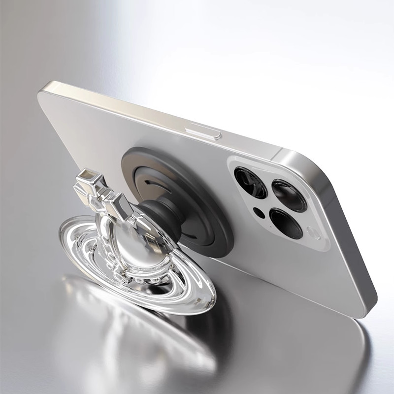 Iphone Secure Grip Adjustable Kickstand Mag Safe-Compatible Phone Stand Magnetic Folding Mobile Phon