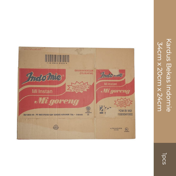 Kardus Bekas Indomie 34 cm x 20 cm x 24 cm