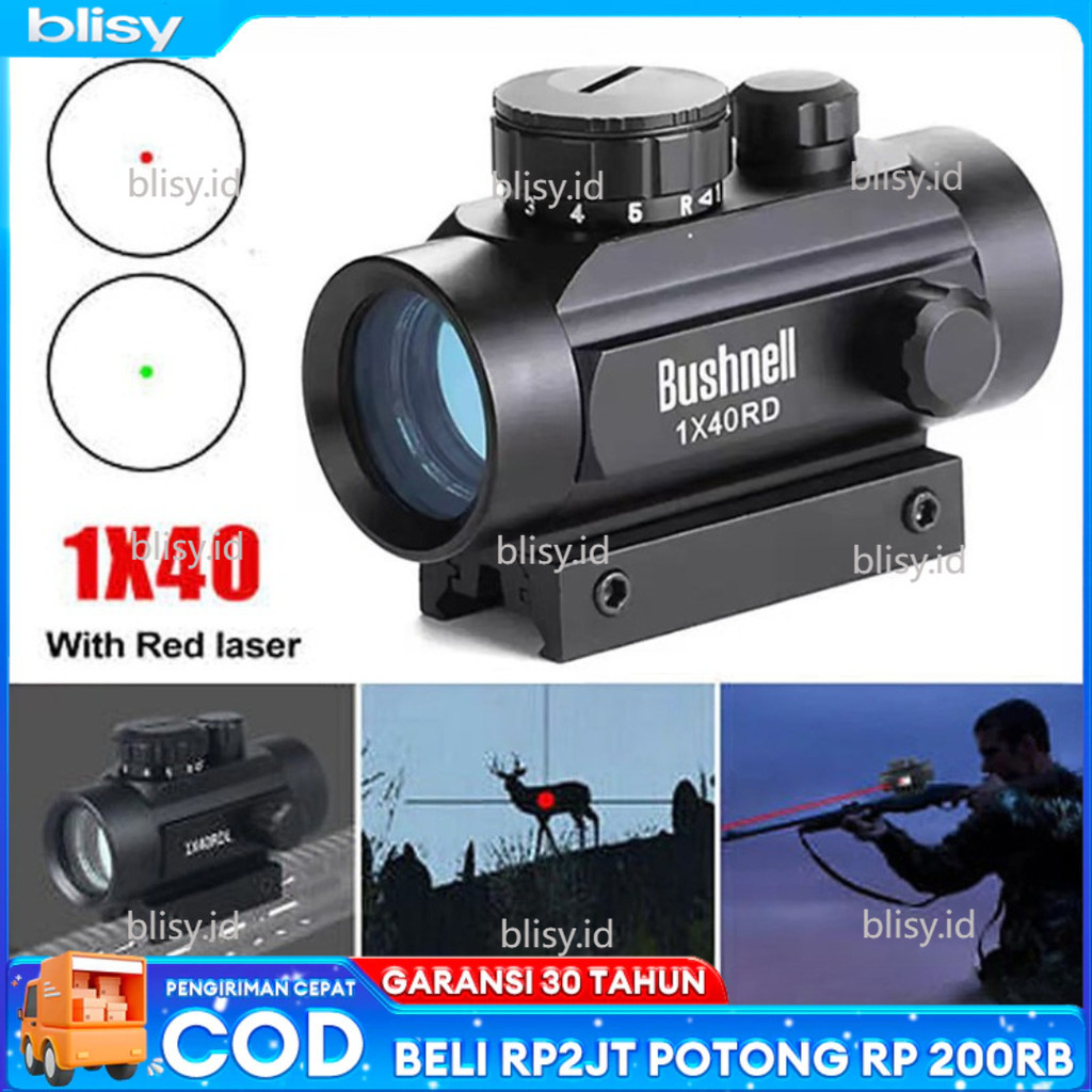 [COD] BLISY Red Dot 1x40 RD / Red Dot Bushnell Laser / Red Dot Scope 1x40 /  Bushnell Green Dot Holo