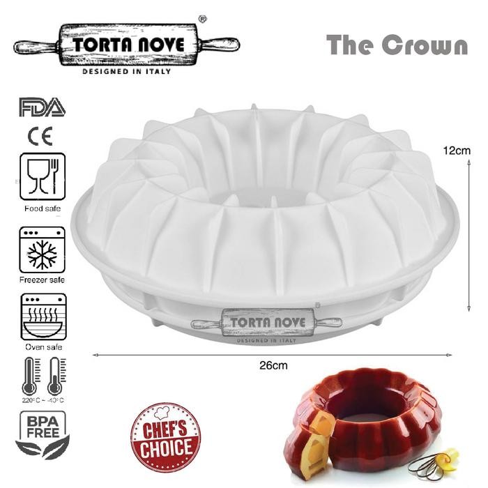 Cetakan kue silikon pudding entremet CROWN mousse cake mirror cake