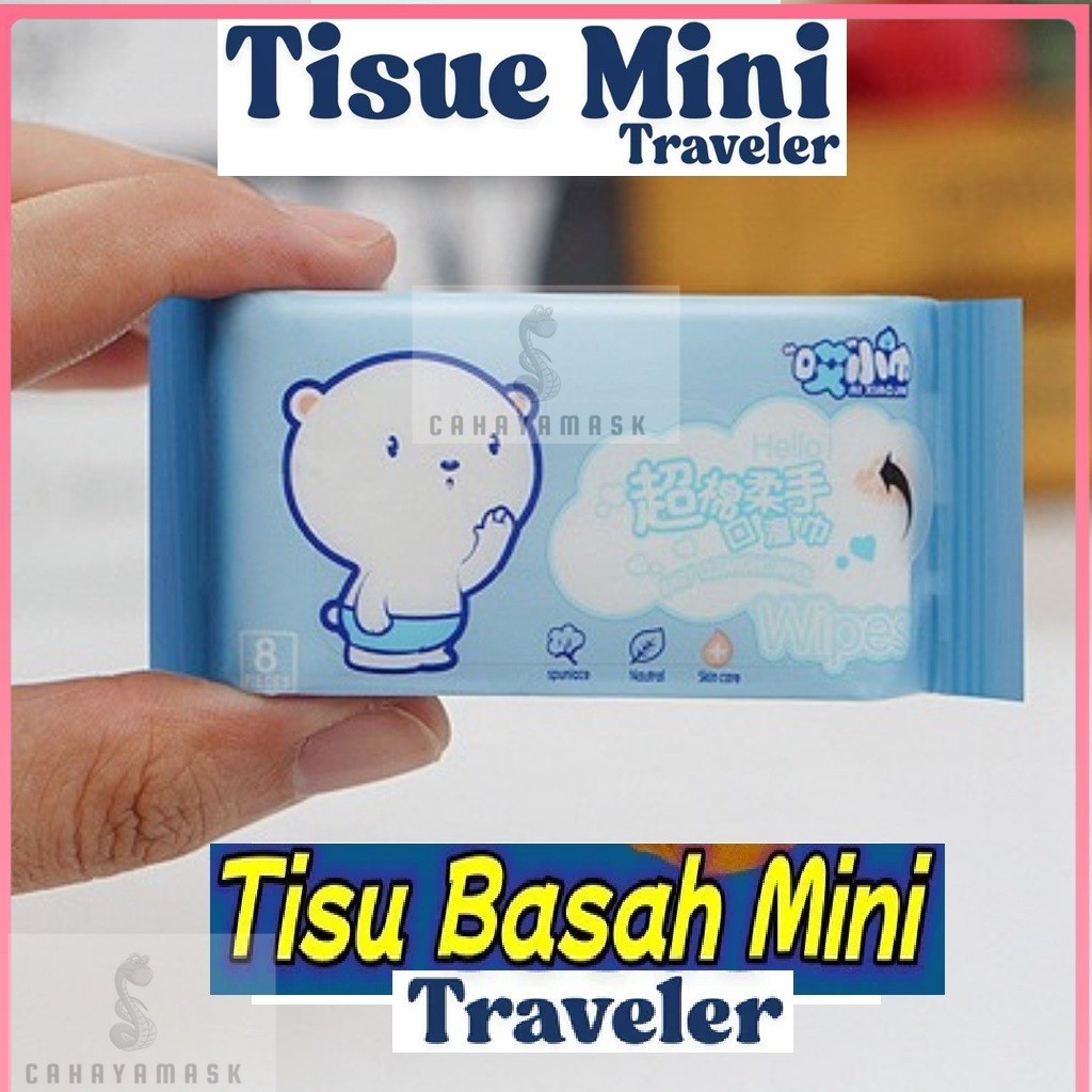 Tisu Basah Mini/Tissue Basah Kecil Traveler