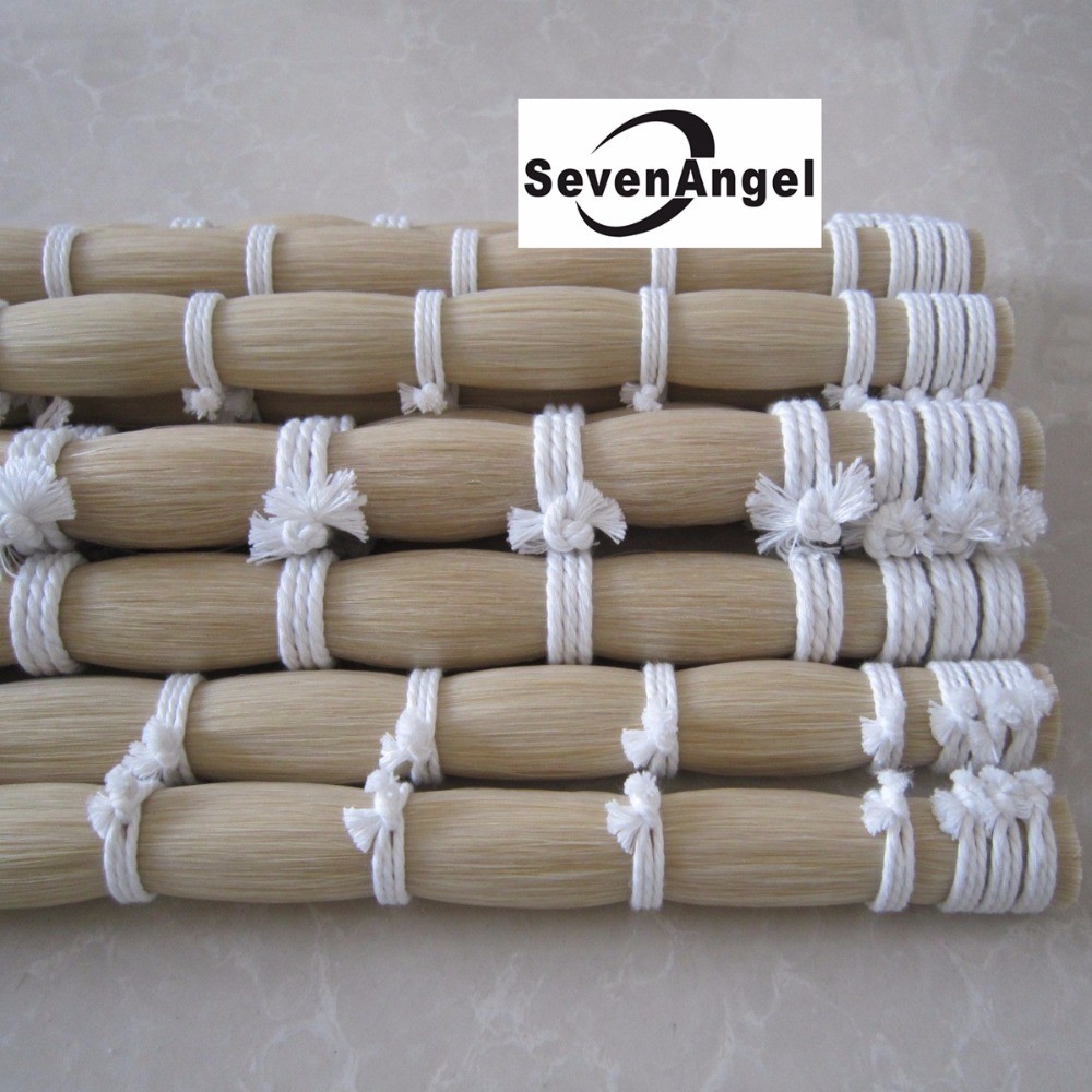 250g High Quality Natural White Mongolia Stallion Horsetail in Bulk Violin Bow Hair Viola/cello Bow 